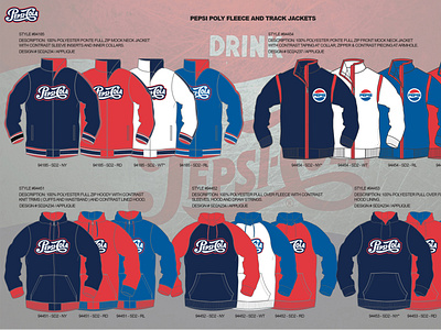 Pepsi Fleece and Track Jacket Collection