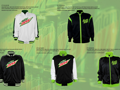 Mountain Dew Track Jackets