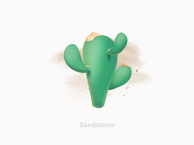 Cactus cactus sand sandstorm weather