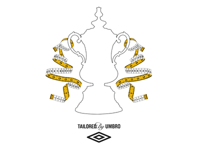 Tailored by Umbro branding football identity illustration soccer