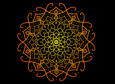 Mandala illustrator photoshop