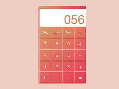 DailyUI004 - Calculator daily 100 challenge dailyui dailyui004 design graphic design icon illustration typography ui ux vector