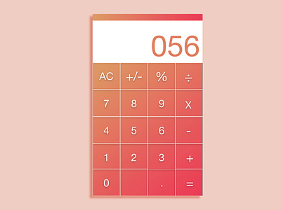 DailyUI004 - Calculator