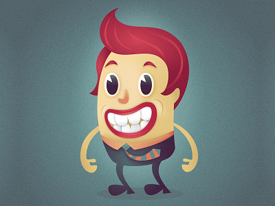 Big Smile Little Man character illustration smile teeth