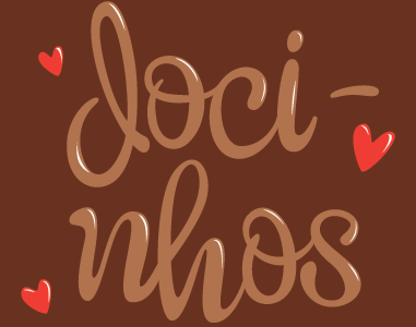 docinhos chocolate hand lettering love