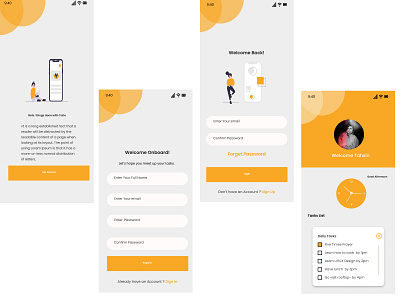 Mobile UI/Ux design