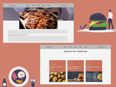 Food Blog Web UI | foodure