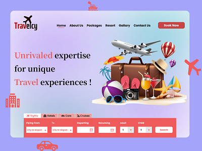 Travel Agency Website UI | Travelcy