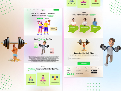 Fitness Website UI | fitness jock