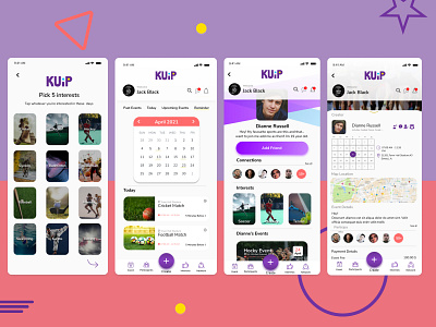 Kuip.io | Event Management & Organization App UI app brand identity branding canada design event icon illustration kuip lettermark logo mark organization sports uimanagement uiux