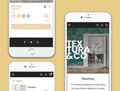 TEXTURA&CO App app branding design materialdesign minimal ui ux