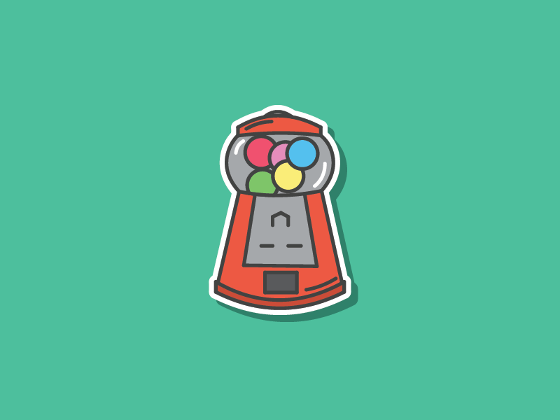 Neighborhorde Weapons - Gumball Machine video games indie dev gumball icons