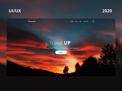 UI/UX Web Design tourist agency "Travel Up" design ui uiux design ux web web design website