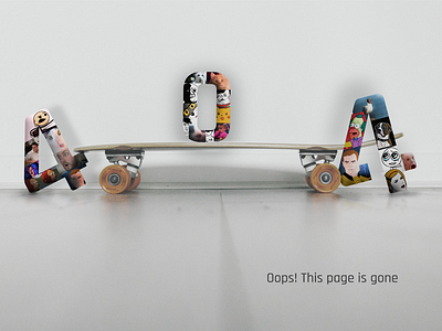 404 Page on Skateboarding shop 404 online shop shop site skateboard