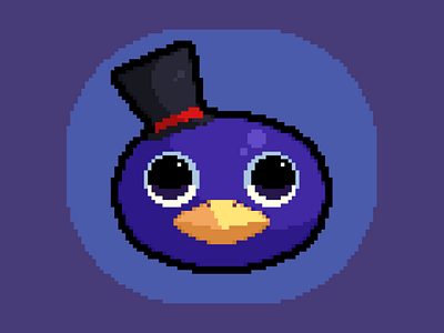 Roald with a top hat