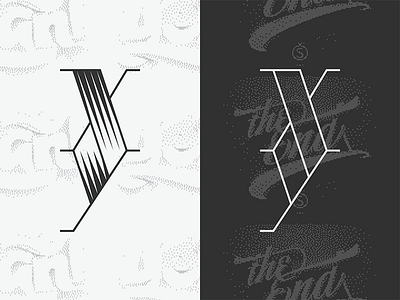 XY and no Z (serif) lettering poster type typography