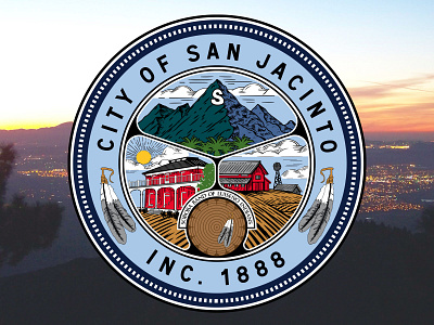 San Jacinto City Seal california city seal san jacinto seal soboba