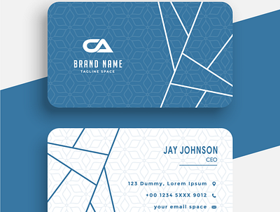 Commercial Access - Business Card (Blue & White) branding design flat graphic design icon illustration illustrator logo minimal typography vector