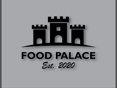 FOOD Palace - LOGO branding design flat graphic design icon illustrator logo minimal typography vector