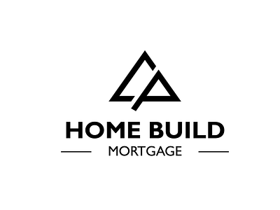 HomeBuild Mortgage - LOGO Concept 2 branding design flat graphic design icon illustrator logo minimal typography vector