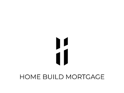 HomeBuild Mortgage - LOGO Concept 3 branding design flat graphic design icon illustrator logo minimal typography vector