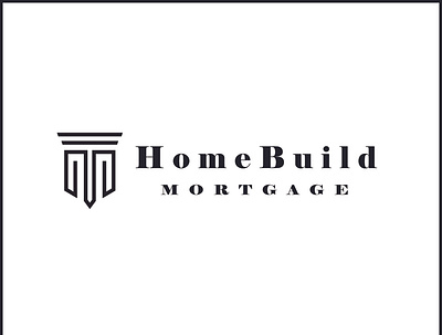 HomeBuild Mortgage - LOGO Concept 6 branding design flat graphic design icon illustrator logo minimal typography vector