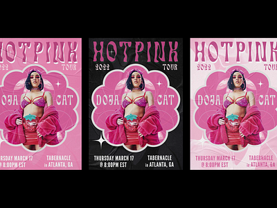 Doja Cat Hot Pink Tour Promo Poster Design