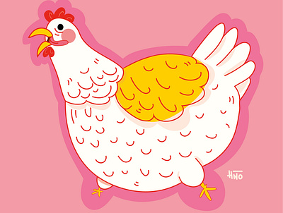 Chicko animal character characterdesign chicken crazy cute art cute character digitalart illustration silly face