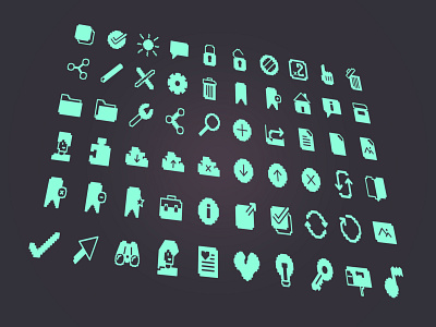 Set of most needed icons icon vector