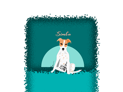 Simba design dog illustration inkscape vector