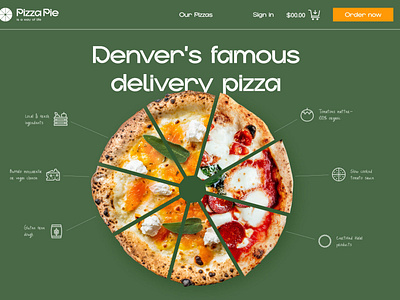 Branding and website for a pizza shop