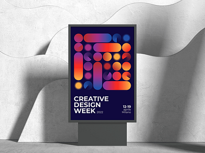 Poster For Creative Design Week branding creative design graphic design poster posterdesign print