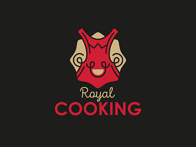 Cooking Logo brand branding cook cooking design food label logo logotype royal smile