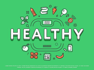 Healthy Icons by GraphicDealer on Dribbble