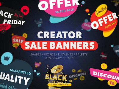 Buy Sale Banners Creator Kit.