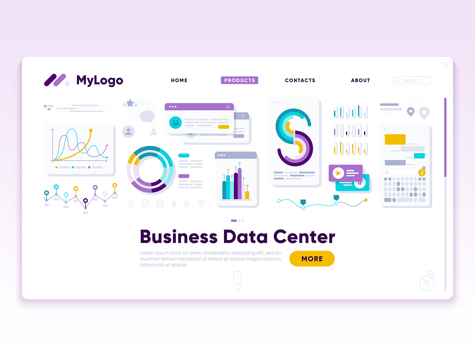 UI/UX design Interface & diagrams by GraphicDealer on Dribbble