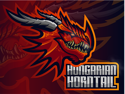 Dragon mascot logo