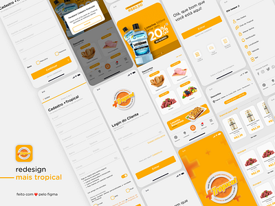 redesign APP - mais tropical art direction branding clube de vantagens creative design illustration maistropical marketplace mato grosso mercado redesign rondonopolis store ui ux