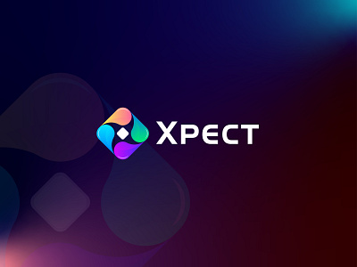 Xpect Logo Design | gradient logo