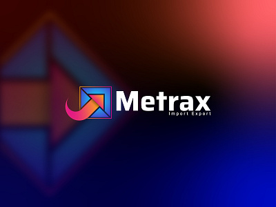 Metrax Logo Design | Modern Logo Design | Gradiant Logo Design bitcoin logo logomark branding identity cinema logo logo design logomark minimalist logo simple logo design symbol visual identity