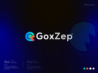 Goxzep Logo Design | Modern GZ Letter Design | Gradiant Design brandmark gradient logo graphic graphic symbol logo design identity logo designer marketing modern logo monogram symbol