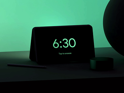 Alarm App — Dual screen phone. alarm alarm clock appdesign cinema4d colors conceptdesign industrialdesign interface interfacedesign microsoft neo productdesign sun sunrise surface