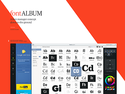 Fontalbum - Design Explorations