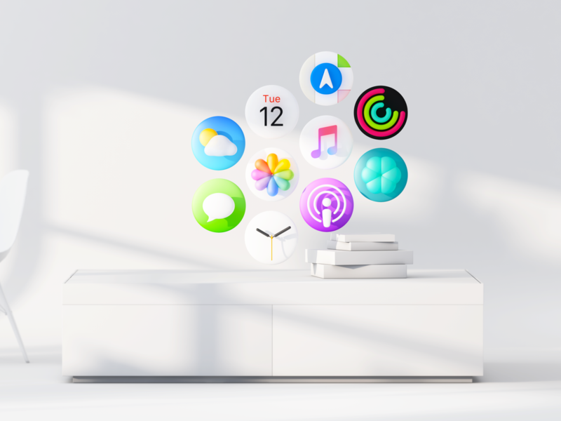 Starboard — Apple Glass Dashboard Concept starboard ios14 workstation ios icon mixed reality 3d dashboard augmented reality glasses apple cinema4d