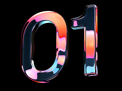3D Type experiment 3d cinema4d color fluid physical render physicalrender typography