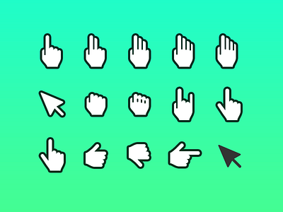 Hand Cursor Icon - Sketch and Photoshop cursor drag freebie grab hand mockup point psd sketch ux wireframe