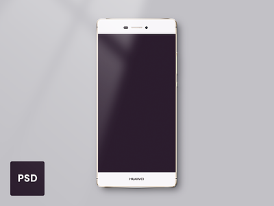 Huawei P8 Lite Template - PSD freebie android freebie huawei mockup phone placeholder psd resource resources template