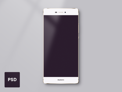 Huawei P8 Lite Template - PSD freebie