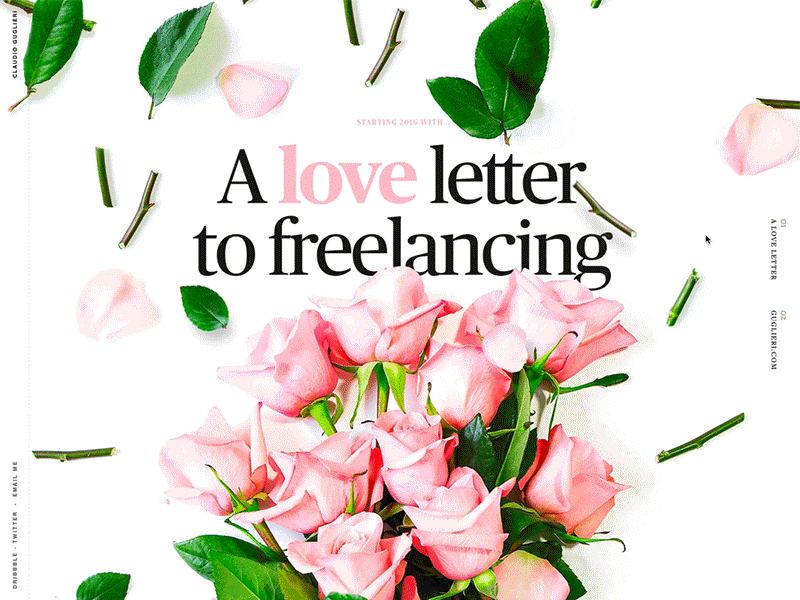 A love letter to freelancing - Guglieri.com blog freelance opinion photo photography pink post rose shoot