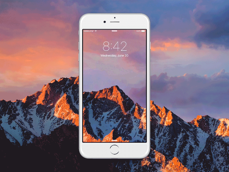 iOS 3D Wallpaper - Sierra ish 3d apple framer framerjs ios parallax sierra tribute wallpaper